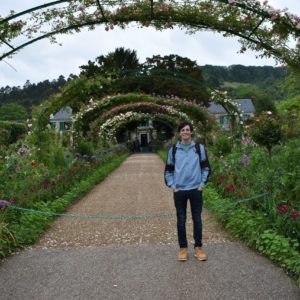 Matt at Monet's Gardens in France