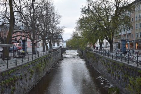 River and trees in Uppsala, Sweden
