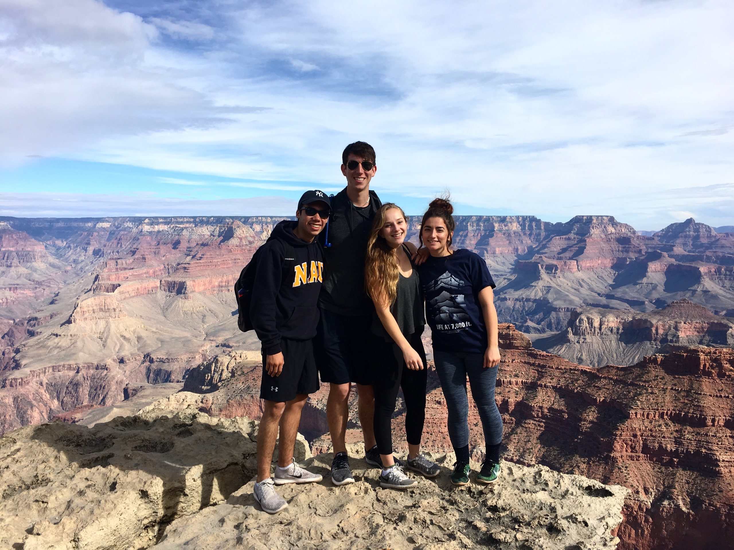 Alyssa and friends at the Grand Canyon